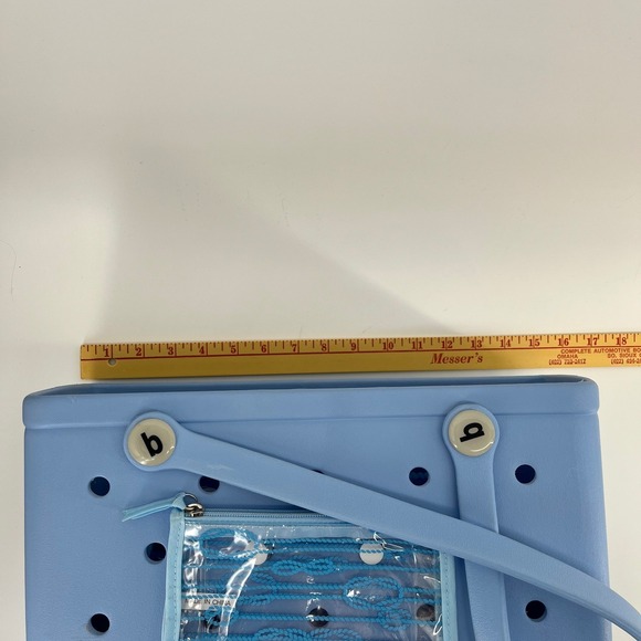 Bogg Bag Baby Tote Light Carolina on my Mind Blue Waterproof Washable Beach Bag - Picture 8 of 8